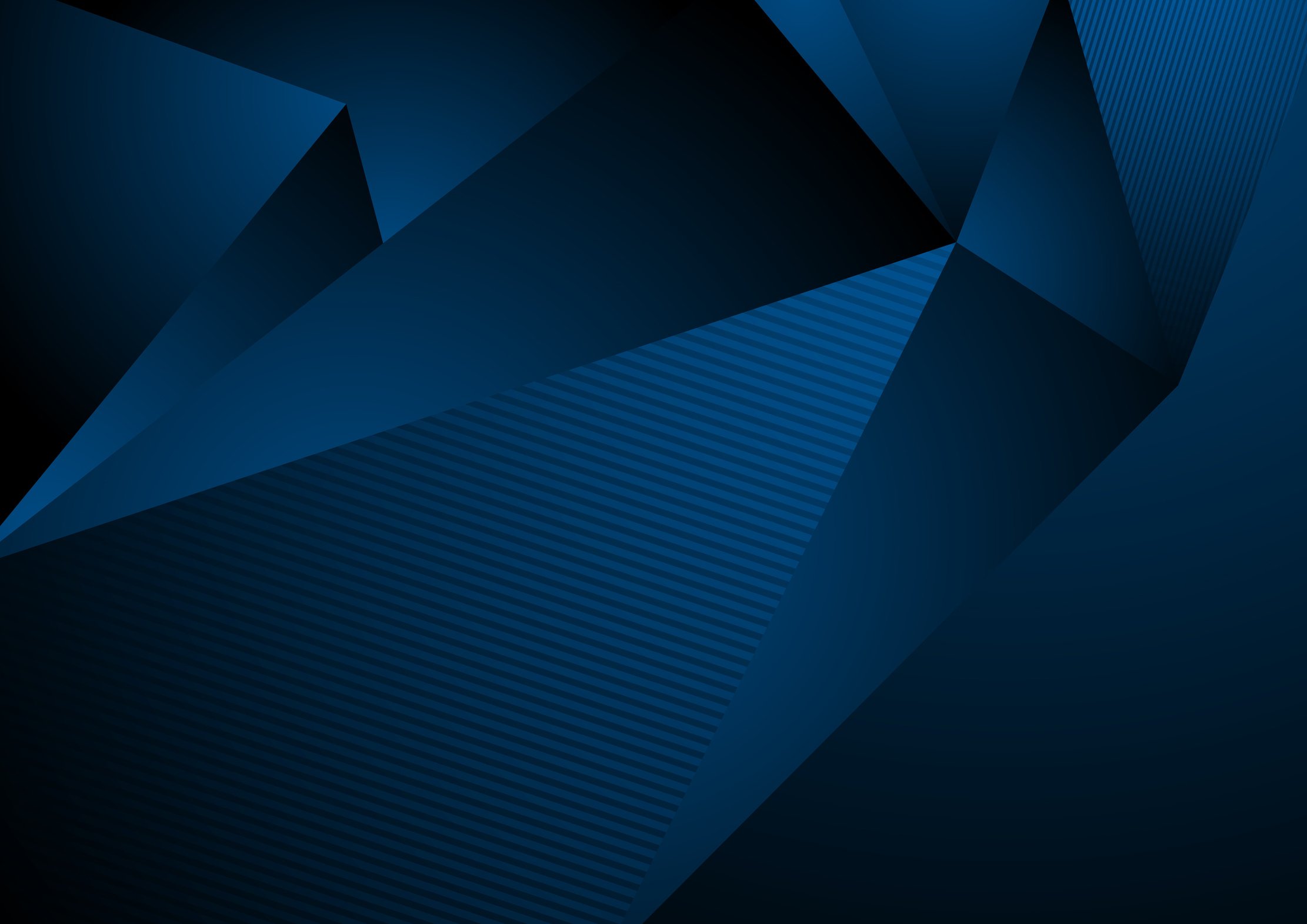 Dark Blue Abstract Concept Polygonal Tech Background